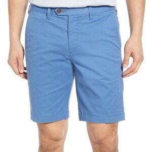 Ted Baker London Mens Blue Chino Shorts Size 34R Tailored Fit Summer Casual